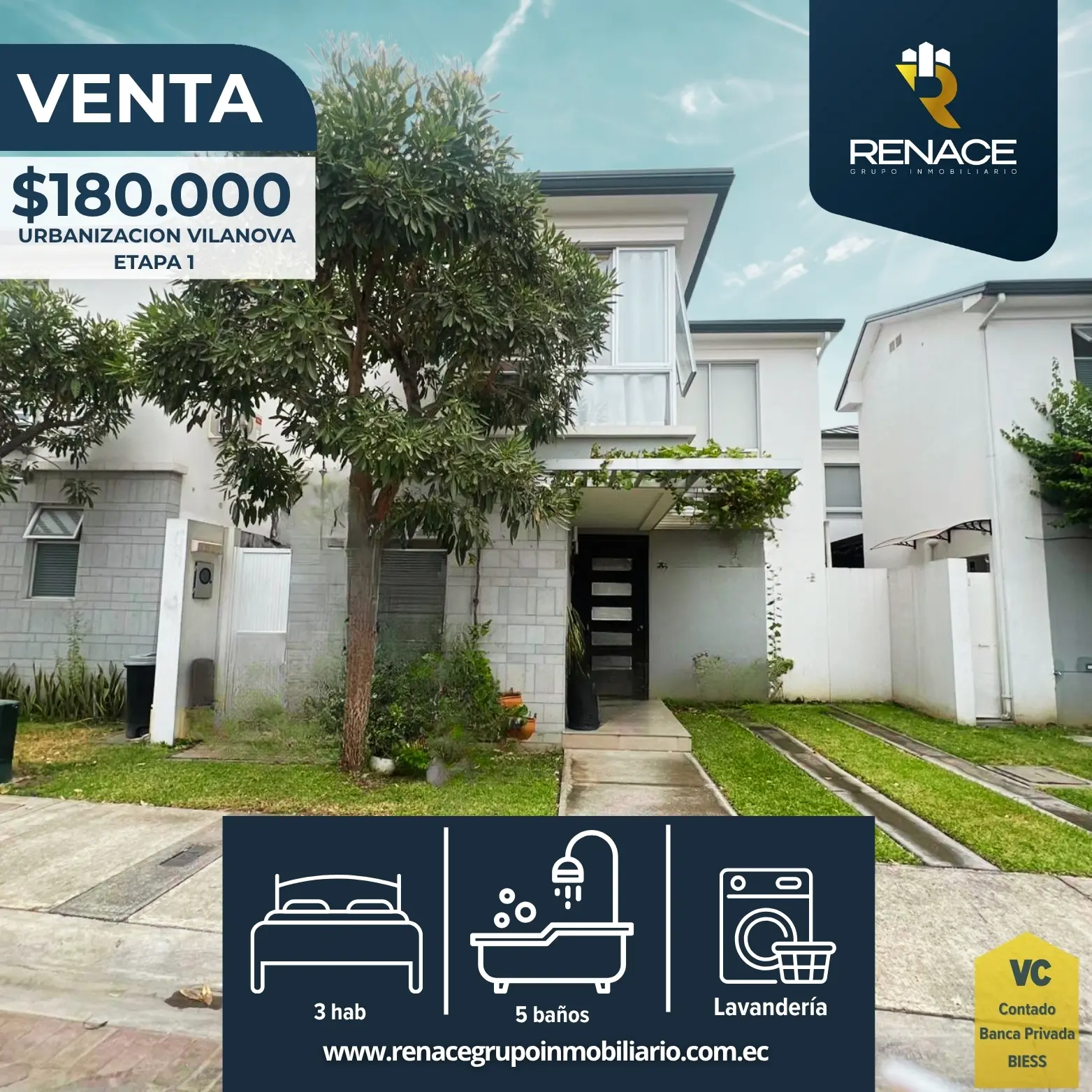 Vía Samborondón Urbanización Vilanova Casa en Venta MODELO MANRESA